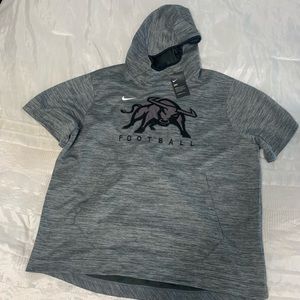 Nike Utah State Aggies sideline hooded pullover.